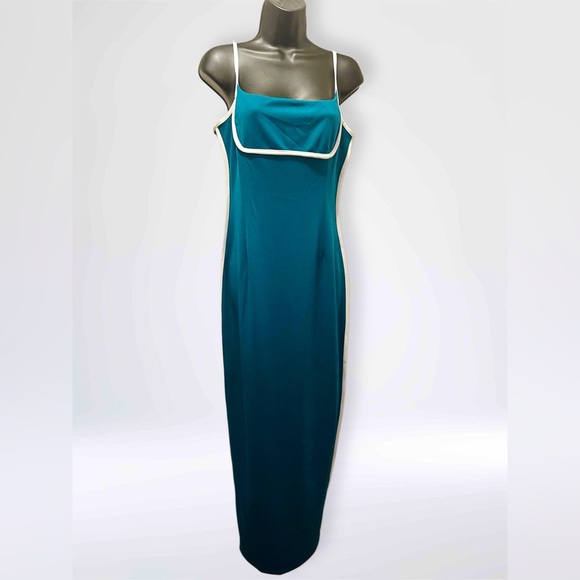 NWT Pretty Garden Women’s Spaghetti Strap Maxi Summer BodyCon Dress Green Size M - Picture 1 of 6